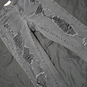 Elite Jeans Distressed Black Jeans, 5/6
